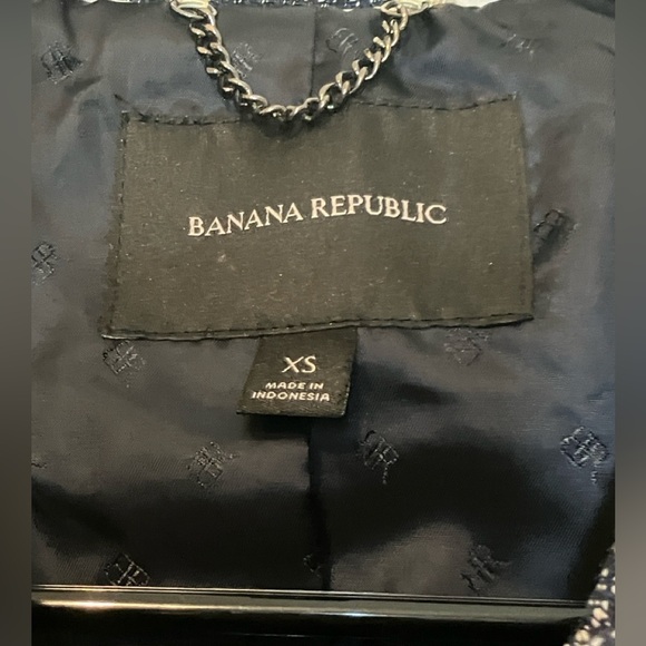 Banana Republic Blue Textured Coat - Picture 4 of 4
